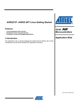 AVR32737: AVR32 AP7 Linux Getting Started