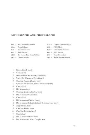 Here Is a PDF File of the List of Lithographs
