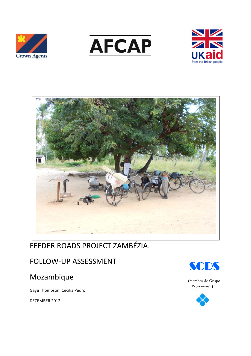 Feeder Roads Project Zambézia: Follow‐Up Assessment Scds