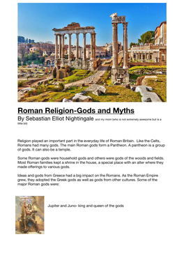 Sebastian's Roman Report on Religion and Myths