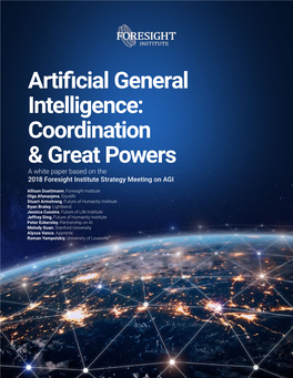 Artificial General Intelligence: Coordination & Great Powers