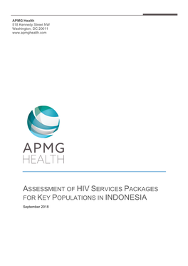 Assessment of Hiv Services Packages for Key Populations in Indonesia