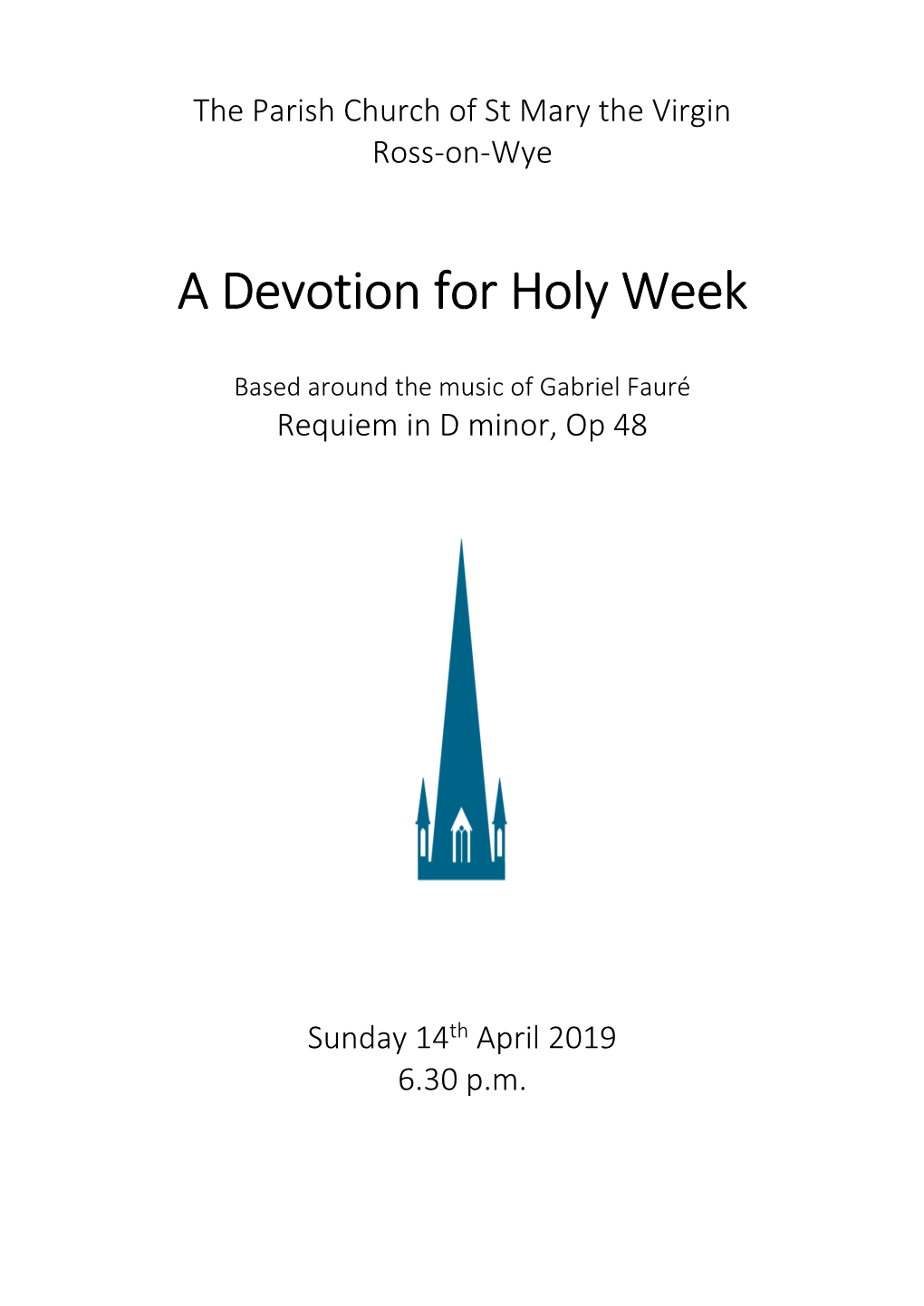A Devotion for Holy Week