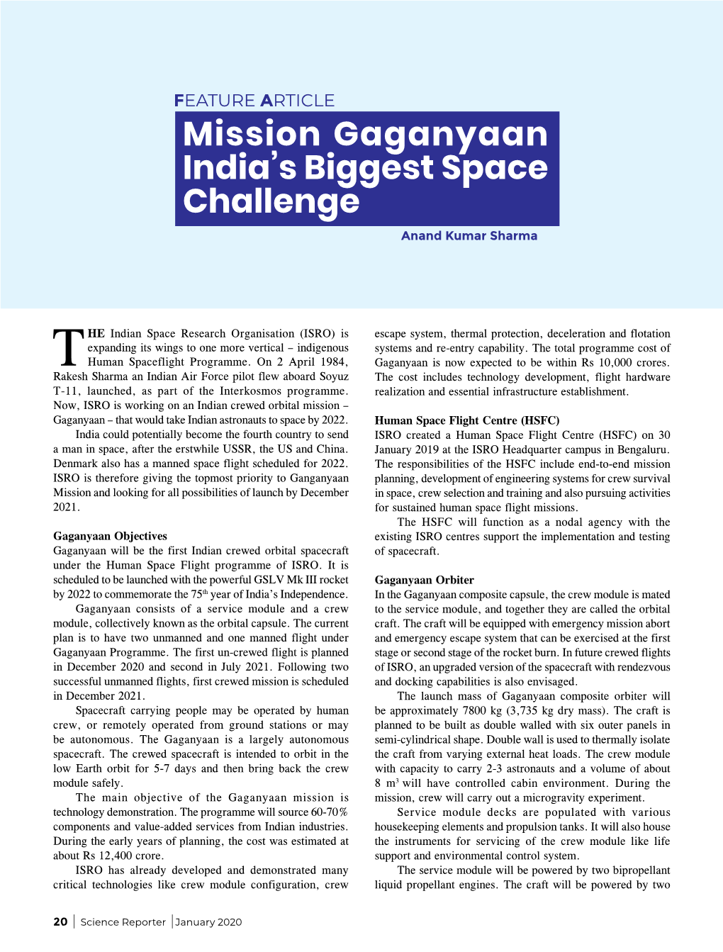 Mission Gaganyaan India's Biggest Space Challenge