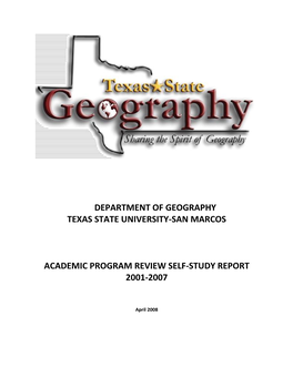 Department of Geography, Texas State University, San Marcos, TX