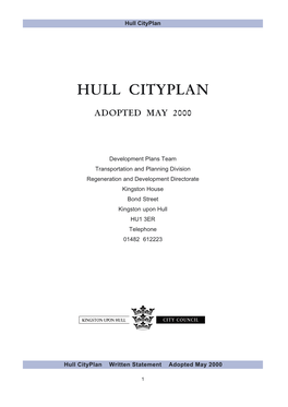 Hull Cityplan