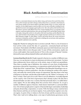 Black Antifascism: a Conversation