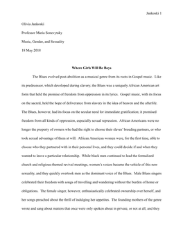 Queer Blues Women Final Paper (To Submit)