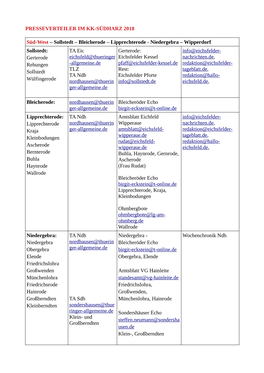 Bleicherode – Lipprechterode