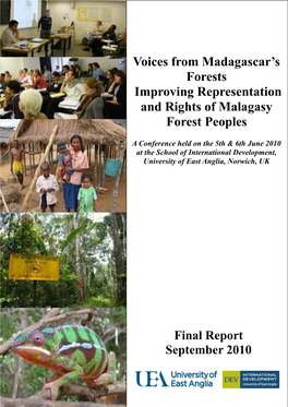 Voices from Madagascar's Forests Improving Representation And