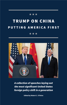 Trump on China • Putting America First H