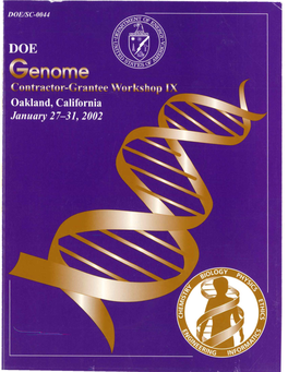 OE Human Genome Program Contractor-Grantee Workshop IX