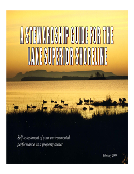A Stewardship Guide to the Lake Superior Shoreline