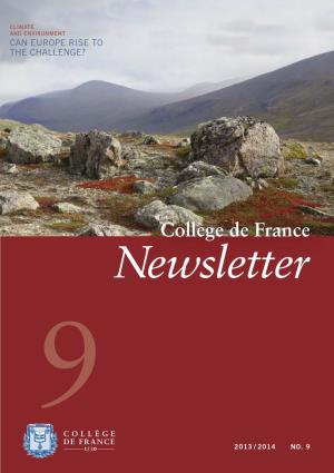 Newsletter Collège De France