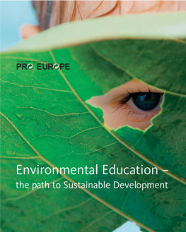 Environmental Education – the Path to Sustainable Development Contents