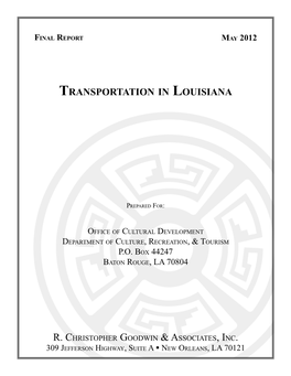 Transportation in Louisiana