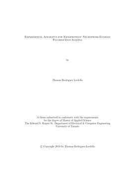 Experimental Apparatus for Nanophotonic Neuroprobe-Enabled Fluorescence Imaging