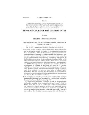 12-357 Sekhar V. United States (06/26/2013)