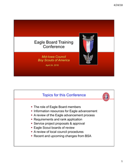 Eagle Board Training 4-24-18 PPT HANDOUT