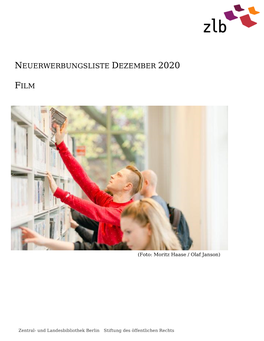 Neuerwerbungsliste Dezember 2020 Film