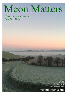 Meon Matters News, Views & Comment from East Meon