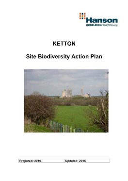Ketton Quarry, Rutland (OS Map Ref: SK982054 ) Location (Incl