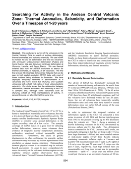 Thermal Anomalies, Seismicity, and Deformation Over a Timespan of 1-20 Years