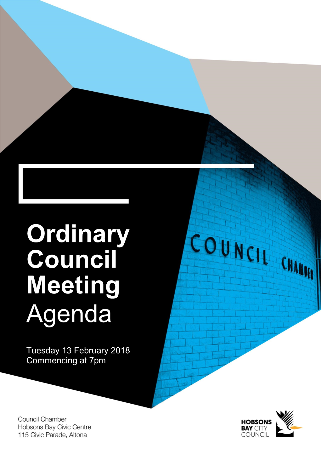 Ordinary Council Meeting Agenda 13 February 2018