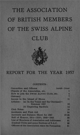 The Association of British Members of the Swiss Alpine