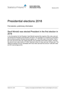 Presidential Elections 2018