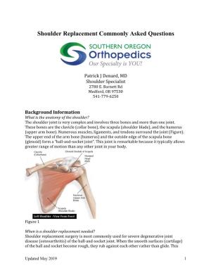 Shoulder Replacement Commonly Asked Questions