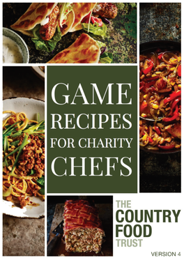 Game Recipes for Charity Chefs