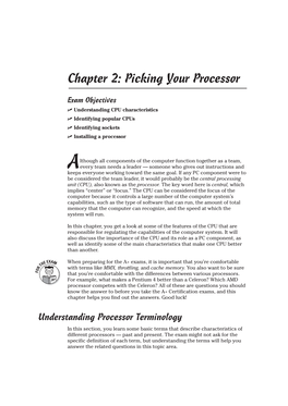 Chapter 2: Picking Your Processor