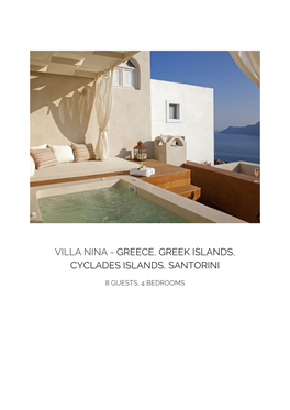 Villa Nina - Greece, Greek Islands, Cyclades Islands, Santorini