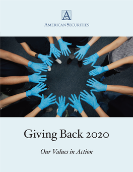 Giving Back 2020