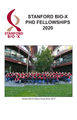 2020 Stanford Bio-X Fellowship Brochure