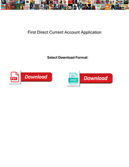 First Direct Current Account Application