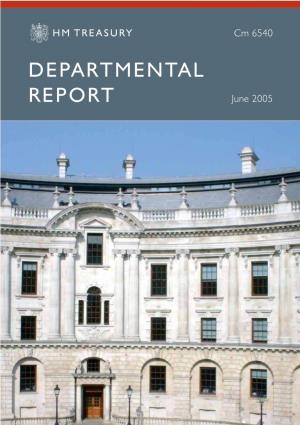 HM Treasury Departmental Report CM 6540