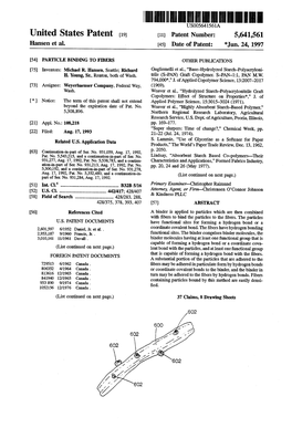 United States Patent (19) 11 Patent Number: 5,641,561 Hansen Et Al