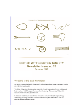 Newsletter No. 28 October 2018