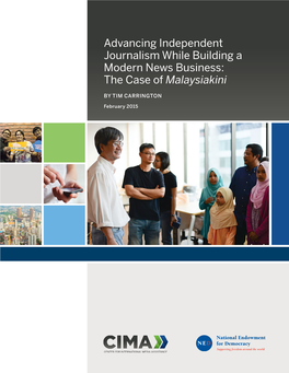 Advancing Independent Journalism While Building a Modern News Business: the Case of Malaysiakini
