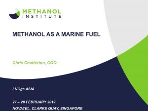 Methanol As a Marine Fuel