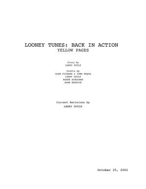Looney Tunes: Back in Action Yellow Pages