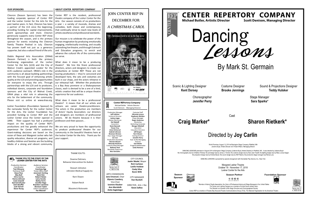 CENTER REPERTORY COMPANY by Mark St. Germain