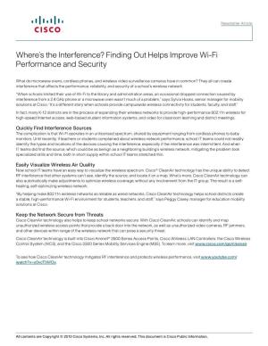 Where's the Interference? Finding out Helps Improve Wi-Fi Performance