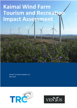 Kaimai Wind Farm Tourism and Recreation Impact Assessment