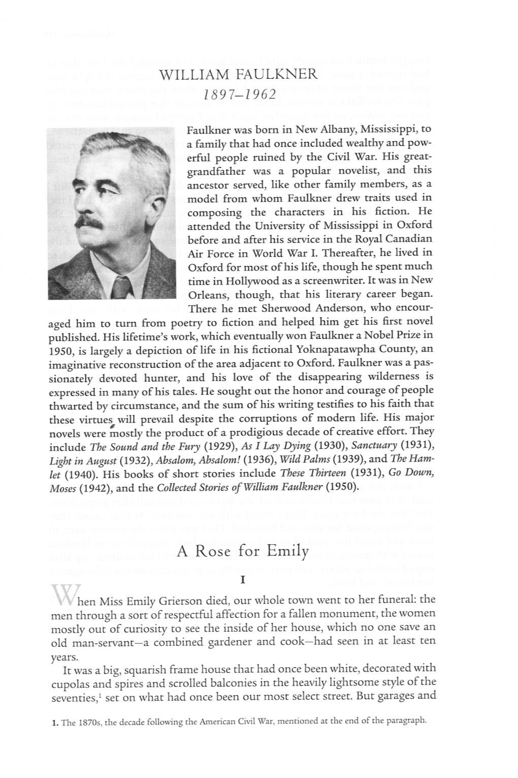 William Faulkner I 89 7-19 62