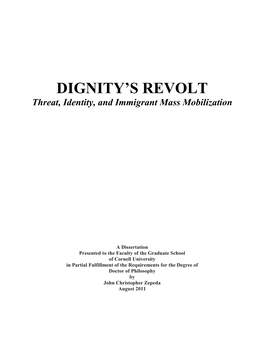 DIGNITY's REVOLT Threat, Identity, And