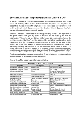 Shetland Leasing and Property Developments Limited, 'SLAP'
