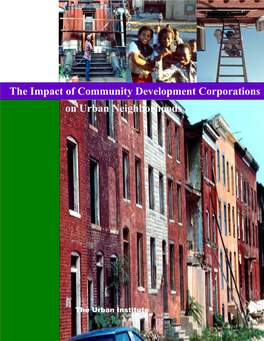 The Impact of Community Development Corporations on Urban Neighborhoods